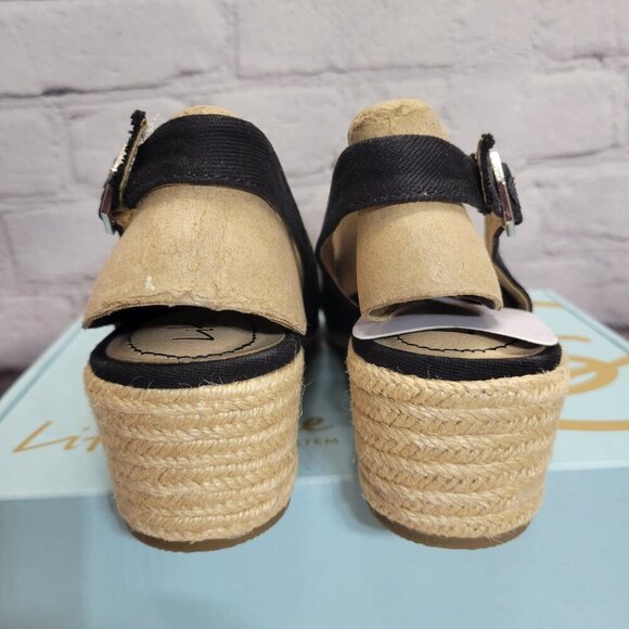 LifeStride Women's Socialite Peep Toe Slingback Espadrille Wedge Sandals - Picture 7 of 8